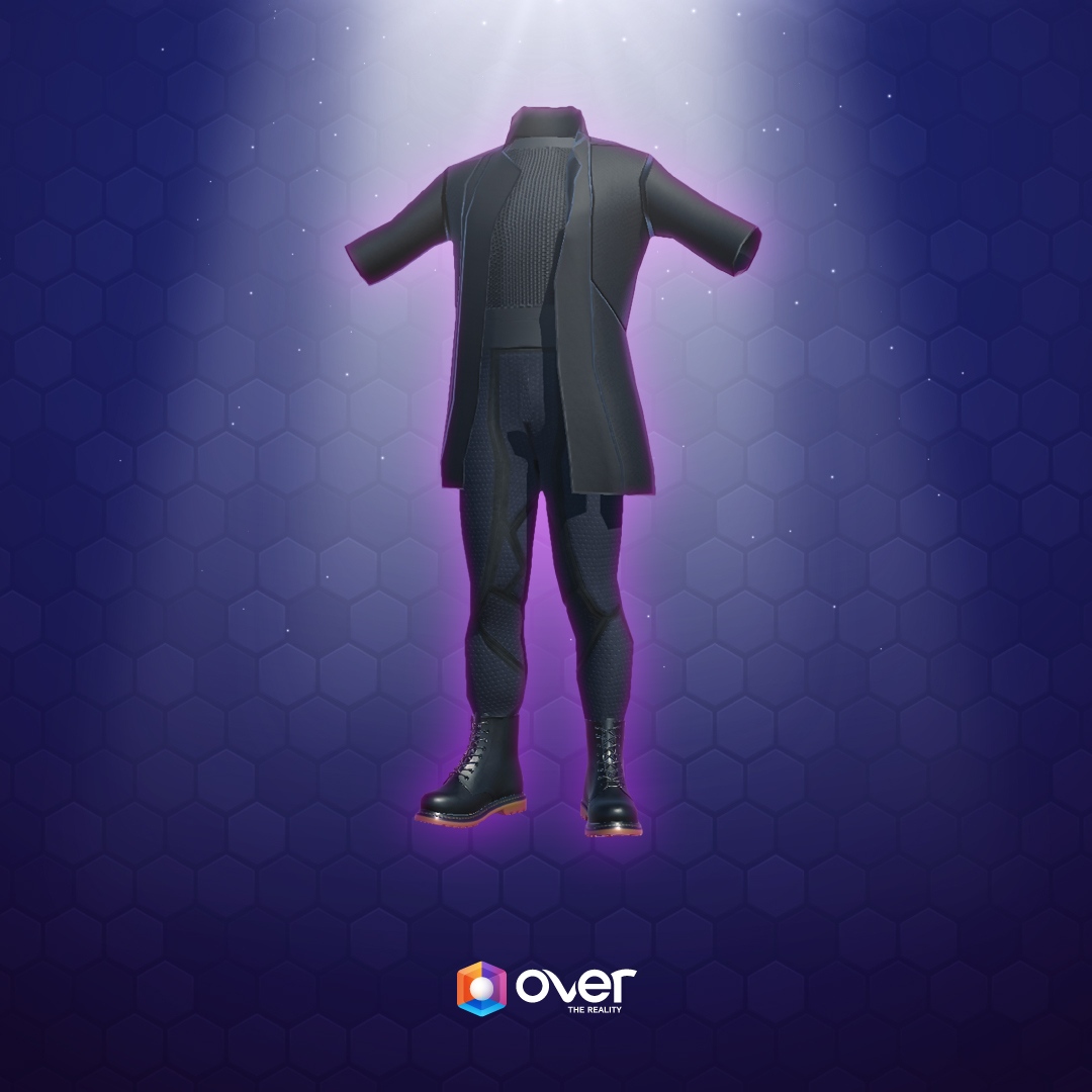 OVRtheReality's tweet photo. Coming in hot on #FashionFriday is this sleek, monotone-designed outfit for those cool nights in the Metaverse.

Who are we kidding? Temperature doesn't exist in the Metaverse .. yet!

Regardless, your avatar will look super cool in this garb.

#overclothes #comeonOVER #designer https://t.co/11oiBL44fm