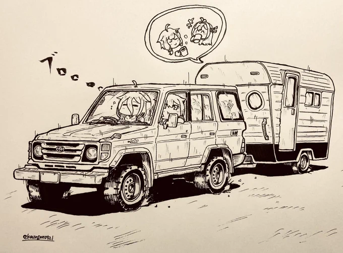 「IA‼︎ ここ左‼︎」
「えぇ⁉︎ ここ⁉︎」 