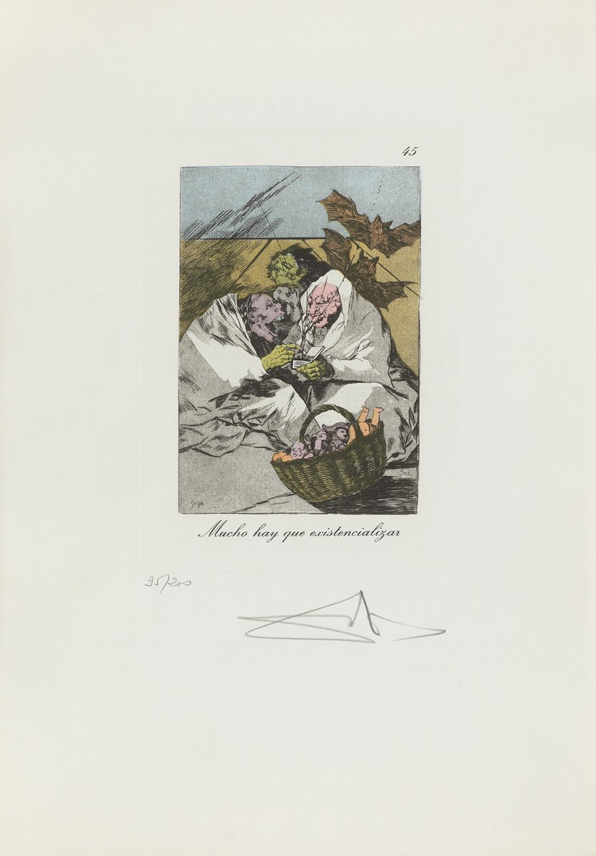 tallerprado's tweet photo. ¿Conoces las reinterpretaciones que realizó Dalí de los grabados de la serie “Los Caprichos” de Goya?. 
🧵👇🏽Abro hilo 👇🏽🧵 https://t.co/FBDVvHph84