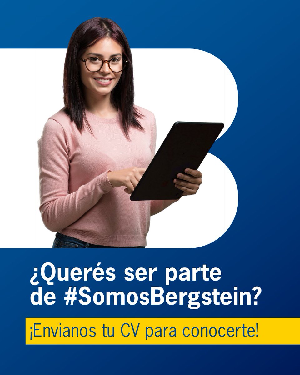 SomosBergstein's tweet photo. 📌En #SomosBergstein siempre buscamos incorporar talento. 

Te invitamos a formar parte de nuestra organización, un ambiente de trabajo joven, dinámico y lleno de desafíos. 

Dejanos tu CV en 👉https://t.co/zh594nvIvU

#SomosBergstein #Derecho #Uruguay #Hiring #OportunidadLaboral https://t.co/tVNi9l9Hwl