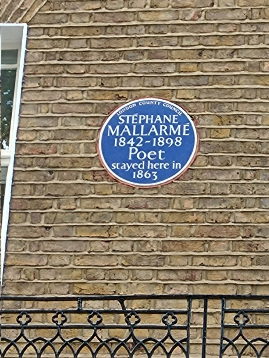blueplaquebaby's tweet photo. 63. STÉPHANE MALLARMÉ (1842-1898), Kensington.
Poet.
French symbolist poet that stayed here in 1863. https://t.co/ST7J4mKNLW