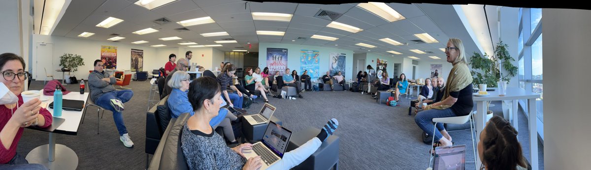 teaperson's tweet photo. The whole @ConversationUS team is here, together https://t.co/8cUyTWRLrg