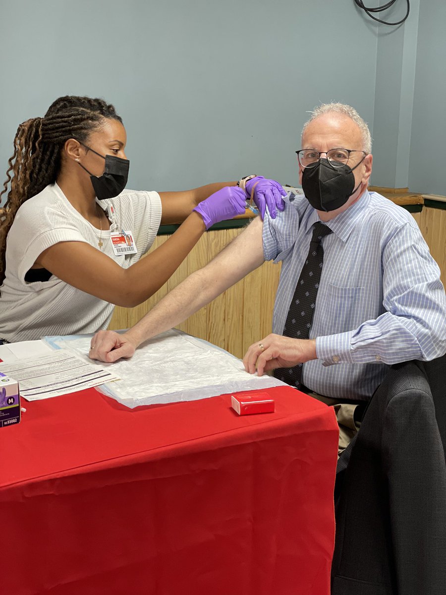 We’re all set up this morning for FREE FLU SHOTS here at the St. Gabriel’s church rectory from 10am-1pm. Thank you <a href="/nyphospital/">NewYork-Presbyterian</a> for always providing for our community. If you haven’t received a flu shot yet, come swing by and be prepared for this year’s winter season!