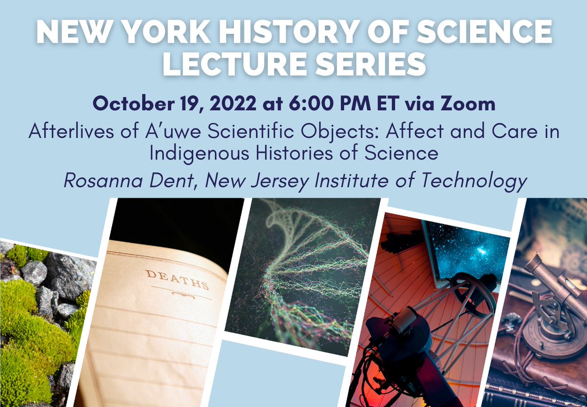 columbiacss's tweet photo. On Oct 19, Rosanna Dent traces how an Indigenous group developed strategies—including affective labor—to shape scientists’ work for their own political purposes. Free and open to the public. RSVP: https://t.co/Ac4tk1BN76 https://t.co/BIRU8g2WGm