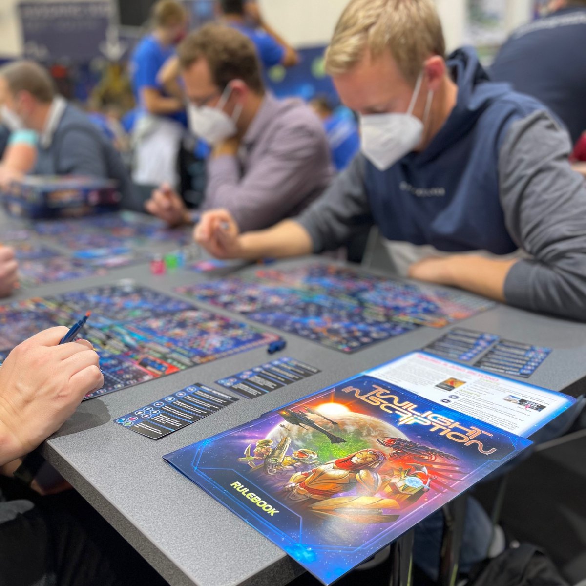 Day 2 of SPIEL is here! Stop by Booth 1B103 for a chance to demo Twilight Inscription or one of our fantastic Living Card Games! #AsmodeeSpiel22
