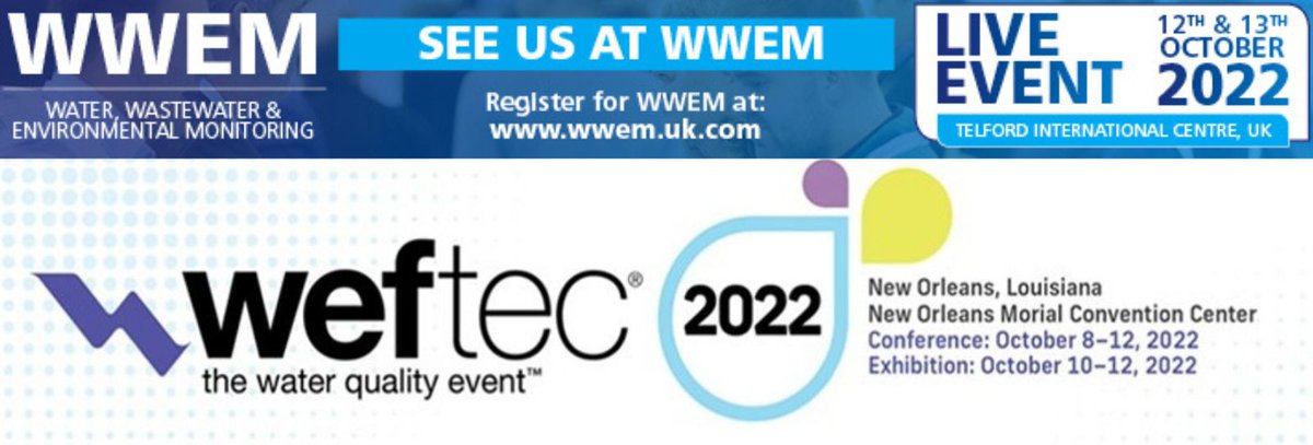 Busy week ahead for Modern Water, who are exhibiting at WEFTEC, New Orleans, from the 10th-12th and WWEM, Telford, from the 12th-13th of October. Visit the team and learn more about Modern Water's innovative water monitoring technology. #weftec2022 #wwem2022 #DVRG