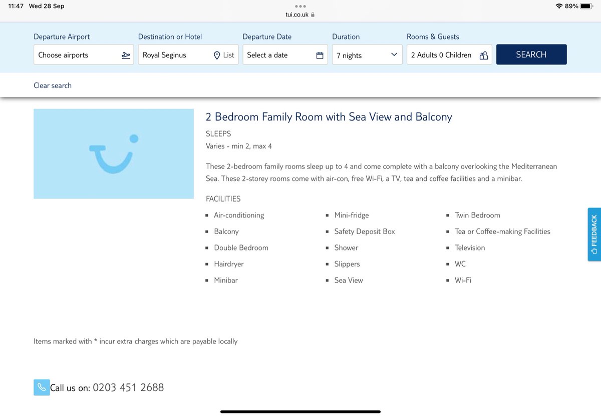 Rampmarc's tweet photo. @TUIUK @ABTAtravel if you advertised the room like this then that is what’s expected on arrival. section 11 Consumer rights Act #wrongroom #fobbedoff https://t.co/uwevsn8PmD