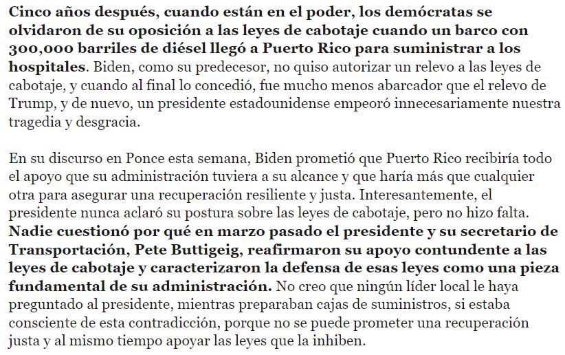 lapaulitica's tweet photo. Les invito a leer mi columna de hoy en Endi, “El toallazo a Biden”. 

Aunque en este viaje no hubo (papel toalla) quedaron retratados quienes ahora le tiran la toalla a Joe Biden, a pesar de las posturas que ha asumido que retrasan la recuperación en Puerto Rico. https://t.co/22Qyaupwn9