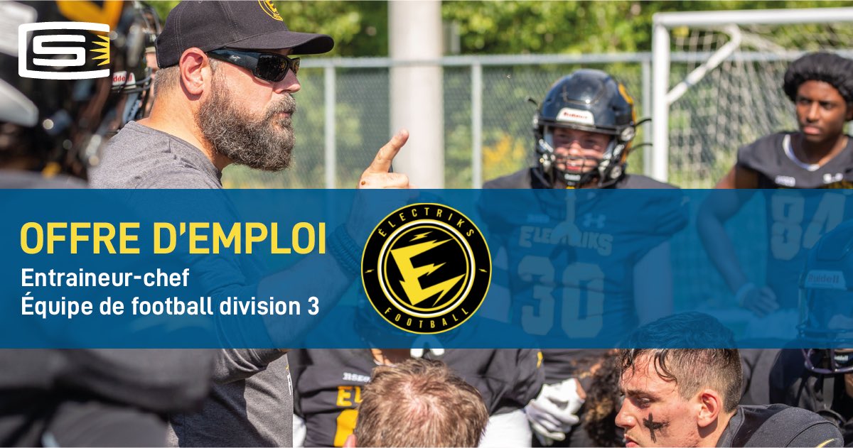 vclermont04's tweet photo. 𝗢𝗙𝗙𝗥𝗘 𝗗'𝗘𝗠𝗣𝗟𝗢𝗜 ⚡️ Le Cégep de Shawinigan est à la recherche d’un.e entraineur-chef pour son équipe de football division 3 évoluant au sein du RSEQ. 

Postulez dès maintenant.
➡️ https://t.co/qrDX7T3OV7
_______

@triks_football @RSEQ1 @footballquebec @bulletinsportif https://t.co/ilY0m0FGi0
