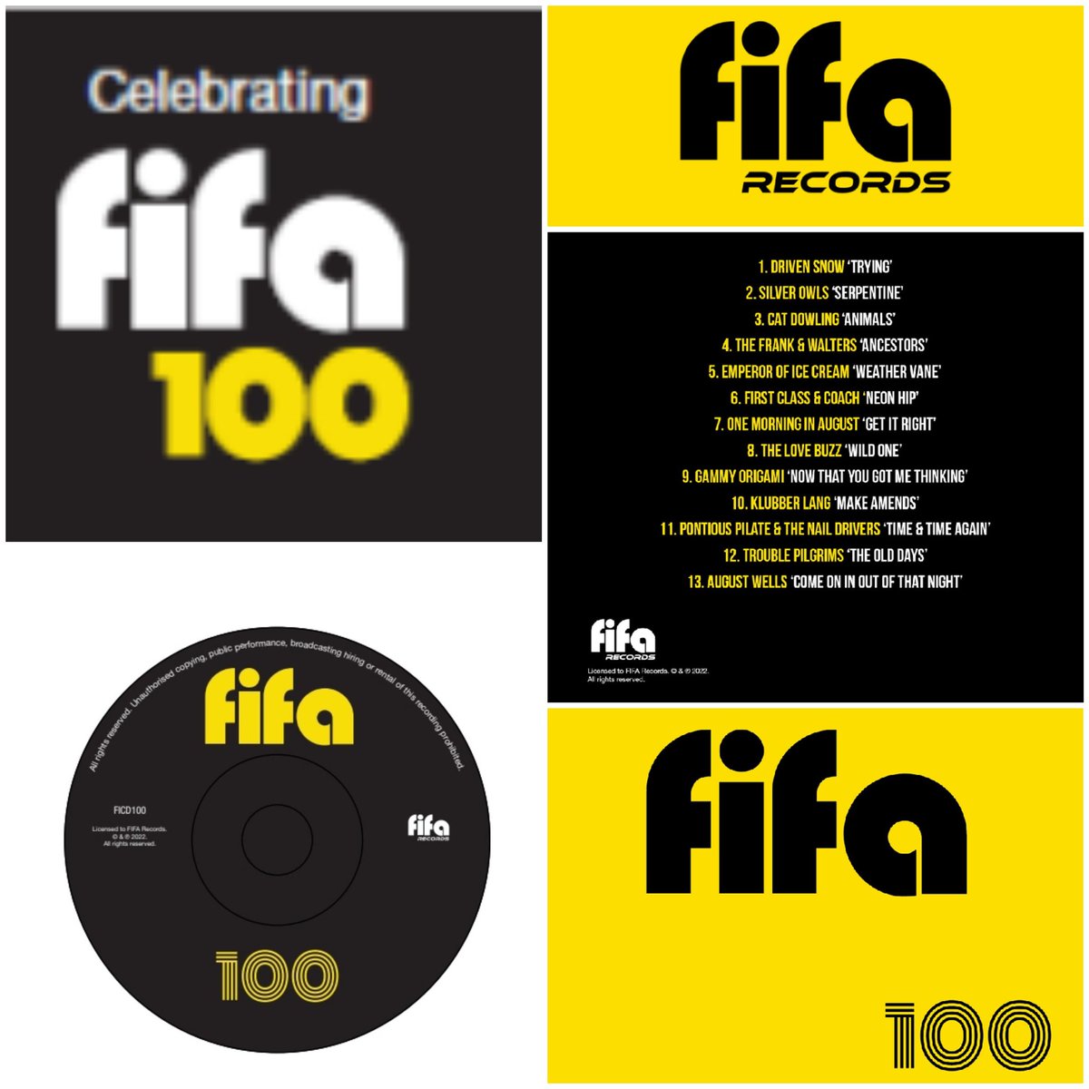 Good news folks, at long last the replacement covers have arrived for FIFA 100 and all remaining orders will ship Mon / Tues, thanks for your patience.  For those still looking for a copy, it is available on CD and digital download via bandcamp 💚
fifarecords.bandcamp.com/album/fifa-100