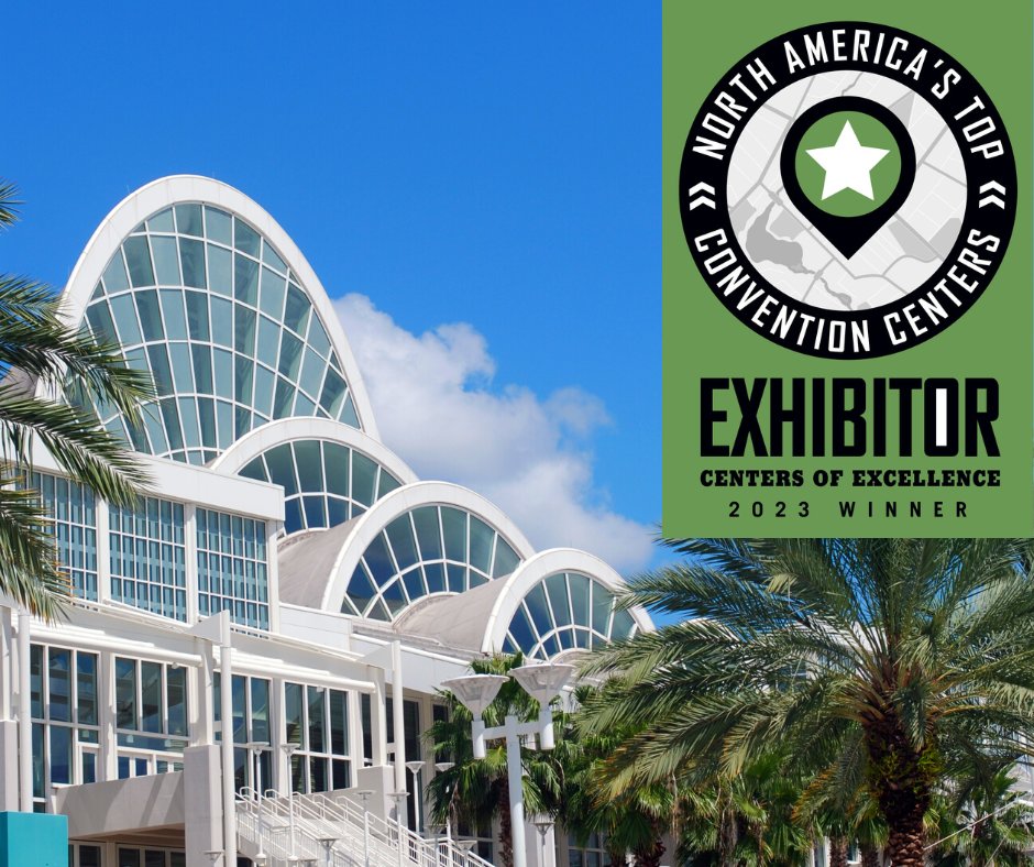 OCCC's tweet photo. 🏆🍊 The OCCC is pleased to announce that it has been recognized by @EXHIBITOR as a Center of Excellence for the fourth consecutive year. The Center is proud of its success and looks forward to creating #TransformationalExperiences for its clients and guests. https://t.co/yVzwLFtSAB