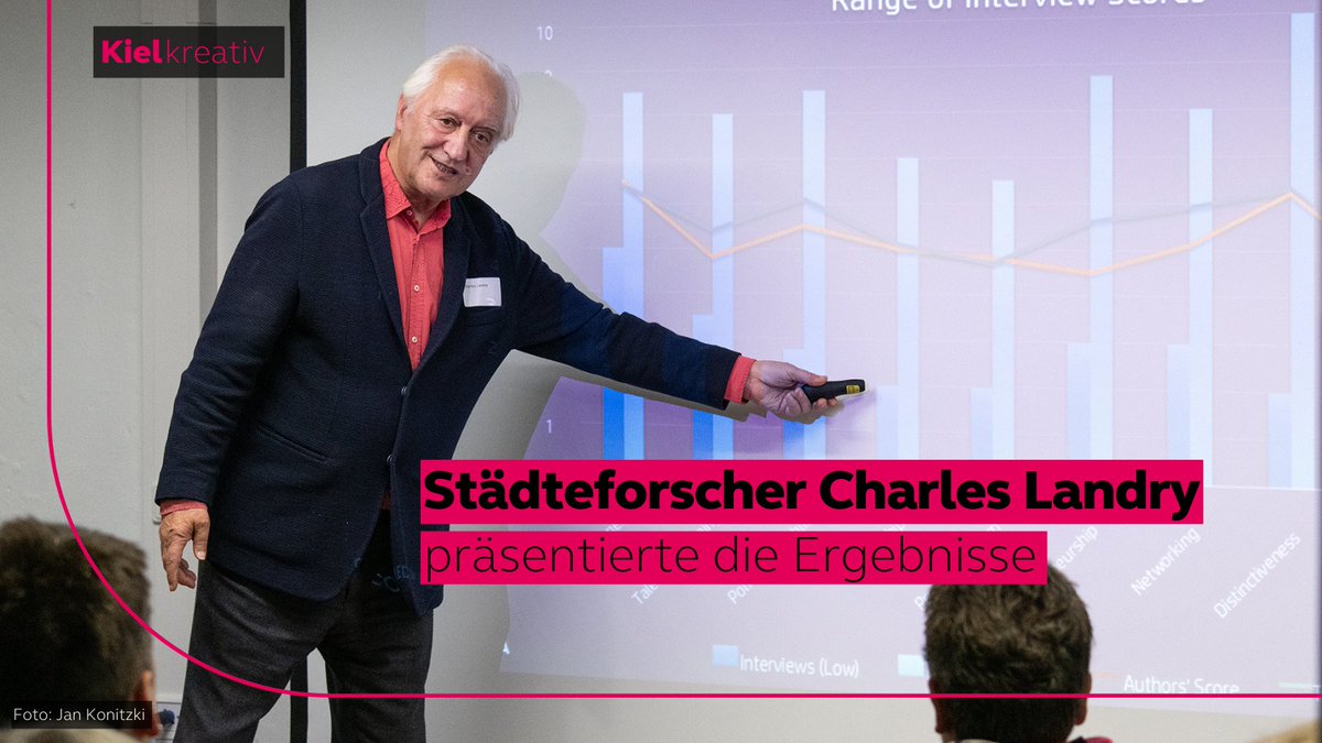 stadt_kiel's tweet photo. Mehrere Monate lang untersuchte Städteforscher Charles Landry, wie kreativ #Kiel ist. Im Abschlussbericht zum #CreativeCityMaking gibt es eine Bewertung mit 20 Empfehlungen zur verbesserten Ausschöpfung des kreativen Potenzials. Zum Bericht ▶️ https://t.co/PwaIe4JkSi https://t.co/5ljPeOya6i