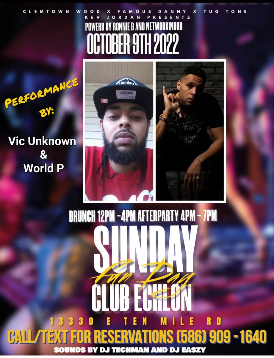 WorldPennywell's tweet photo. Live Performance Sunday Oct 9 Club Echelon Bunch 12-4 Come eat &amp; show your Support! https://t.co/KBXnUlzOhF https://t.co/O0pmT4sj6U