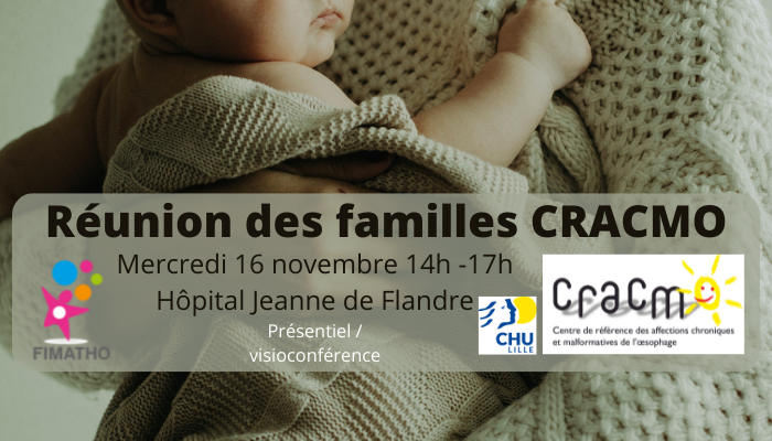 FiliereFIMATHO's tweet photo. Réunion des familles CRACMO le 16 novembre 22 à Lille - également en visioconférence.
💡 infos et inscription sur notre site web https://t.co/yRcvaJiKyT
#fsmr #maladiesrares https://t.co/OFt9MhgC5t