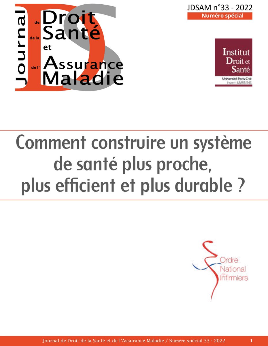 OrdreInfirmiers's tweet photo. « Comment construire un système de #santé plus proche, plus efficient et plus durable ? » Retrouvez la synthèse des actes du colloque de l’Ordre et de l'@Instidroitsante publié par le #JDSAM. 👇
https://t.co/GFCqESYmBA https://t.co/eoMUcz9uoc