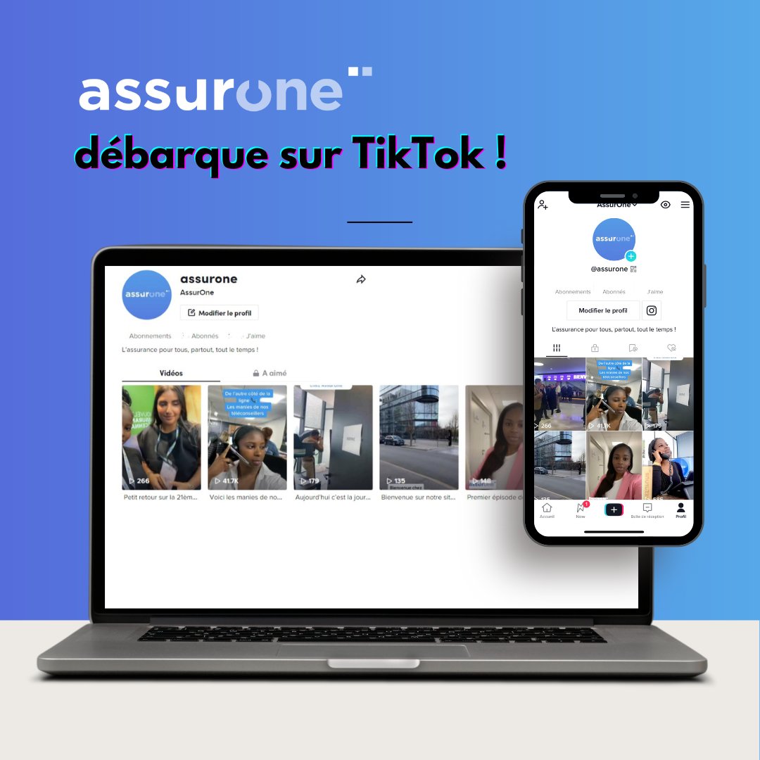 Assurone_Group's tweet image. [@TikTok, toc..qui est là ? C&apos;est AssurOne !]
AssurOne débarque sur @TikTok pour montrer notre quotidien au bureau et partager quelques tips sur l&apos;#assurance. lnkd.in/eQ2uXi7T