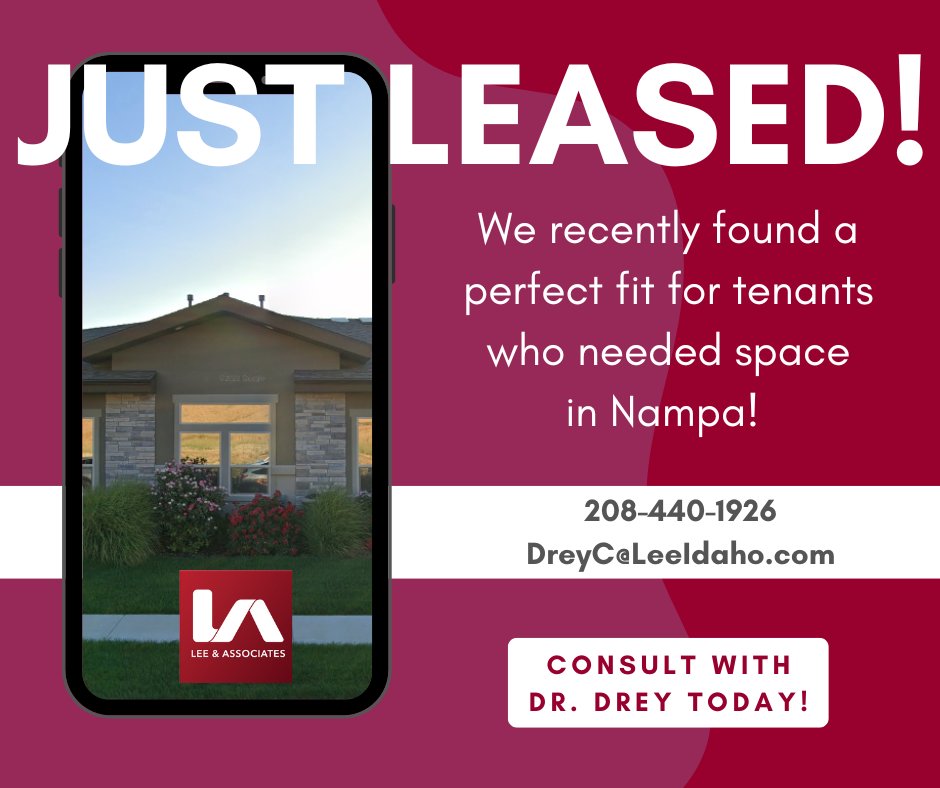 theCREDOC's tweet photo. If you’re looking for a temporary or permanent #CommercialProperty to accommodate your business’s changing needs, please reach out to me! I’m well-connected and aware of some #OnMarket and #OffMarket #deals in the #TreasureValley. https://t.co/kQPkW0Kp1K