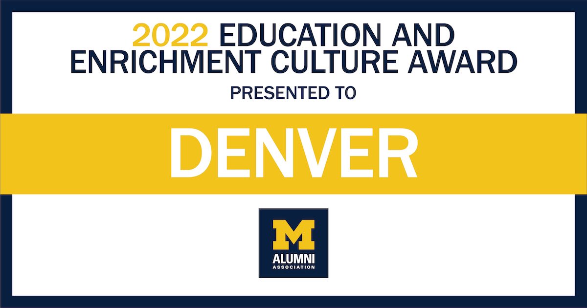 Michigan Alumni Denver tweet media