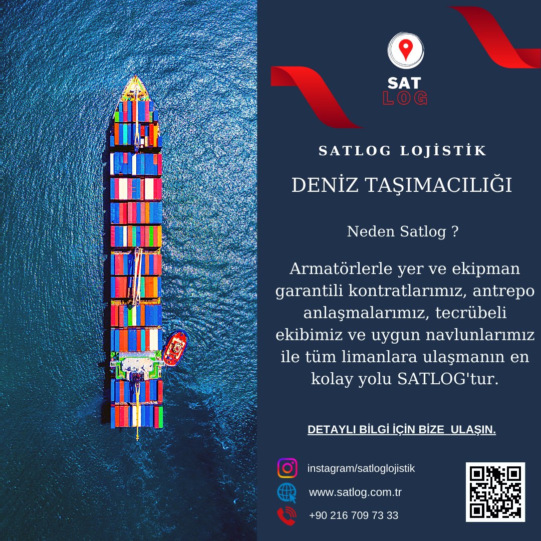 Denizyolu taşımacılığında her geçen gün artan yükleme hacmimiz ile daha kapsamlı hizmet ve özel fiyatlarımız için değerli taleplerinizi bekliyoruz.

#havayolutaşımacılığı #denizyolutaşımacılığı #karayolutaşımacılığı #demiryolutaşımacılığı #taşımacılık #intermodal #ithalat