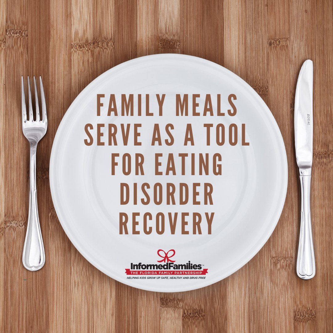 InformedFamily's tweet photo. Family is useful in any mental health treatment, but it’s important for teens in eating disorder recovery, family therapy sessions, and family meals. During treatment, clients often have set mealtimes." https://t.co/VDpuNoLrjw