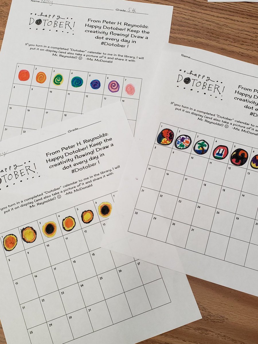 Cre8tiveLib's tweet image. We @FlowerHillMedia #CreateBravely all year long, so we are thrilled to participate in @peterhreynolds #Dotober.  A link to my #Dotober calendar is here: bit.ly/3ynjzt4