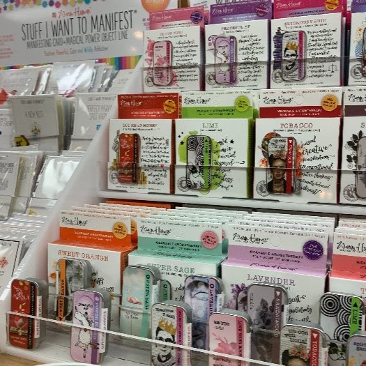 EastWestBooks's tweet photo. What's on our floor these days? Some tricks &amp; treats for your Samhain, a selection of glazed ceramics from Raku Pottery, our huge selection of 2023 wall calendars and notebook calendars/date books, &amp; some wearable manifestation aromatherapy scents!Stop by this weekend! https://t.co/fnUpBrcrlR