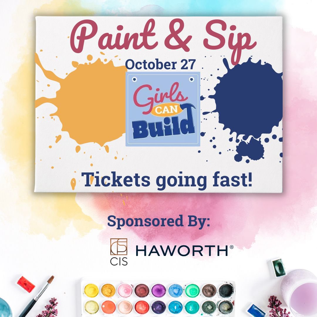 Girls_Can_Build's tweet photo. Tickets to our Paint &amp; Sip event are still available but going fast!

Join us and our hosts CIS and Haworth for a night of wine, design and networking as we support our Mobile Building Space.

@cisinphx #haworthinc #GCB #boldtobuild #girlscanbuild https://t.co/TQhSYhxv2W