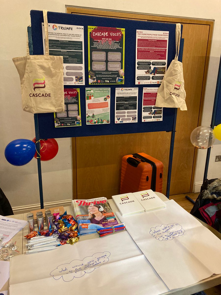 CASCADE are at @TRIUMPHnetwork Fest today with with 2 young people from our CASCADE Voices group. The event showcases contributions young people are making to mental health research and activism and highlight the importance of ensuring youth voices continue to be heard.