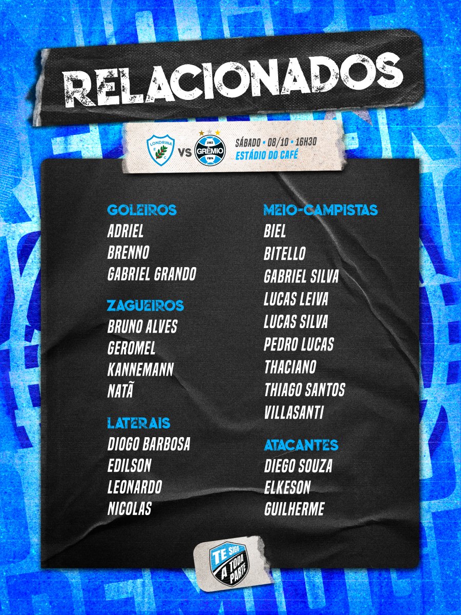 guimaraes3d's tweet photo. Lista de relacionados.
Conforme foi visto no treino de quarta, Leo Gomes é a primeira opção para substituir Edilson. https://t.co/eO5fRPW0gt