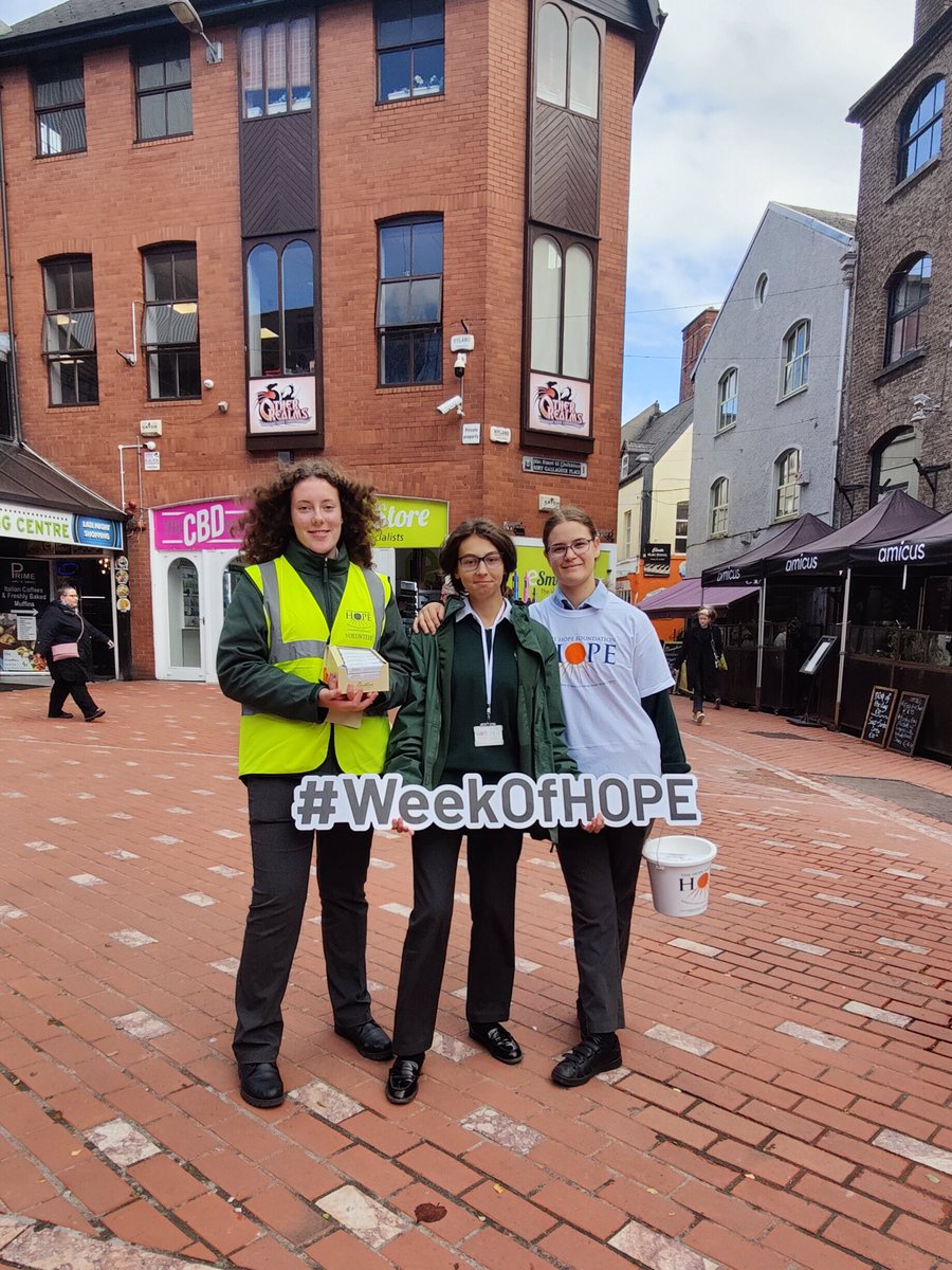 StAls_TY's tweet photo. A thankfully sunny day for the @HopeFoundation collections in Cork city yesterday. Thanks so much to Charlie and the team for facilitating this. Our TYs raised a very respectable β¬644 π₯³π Thanks so much girls! #WeekOfHope #GenderEquality https://t.co/c3COPcPZ4X