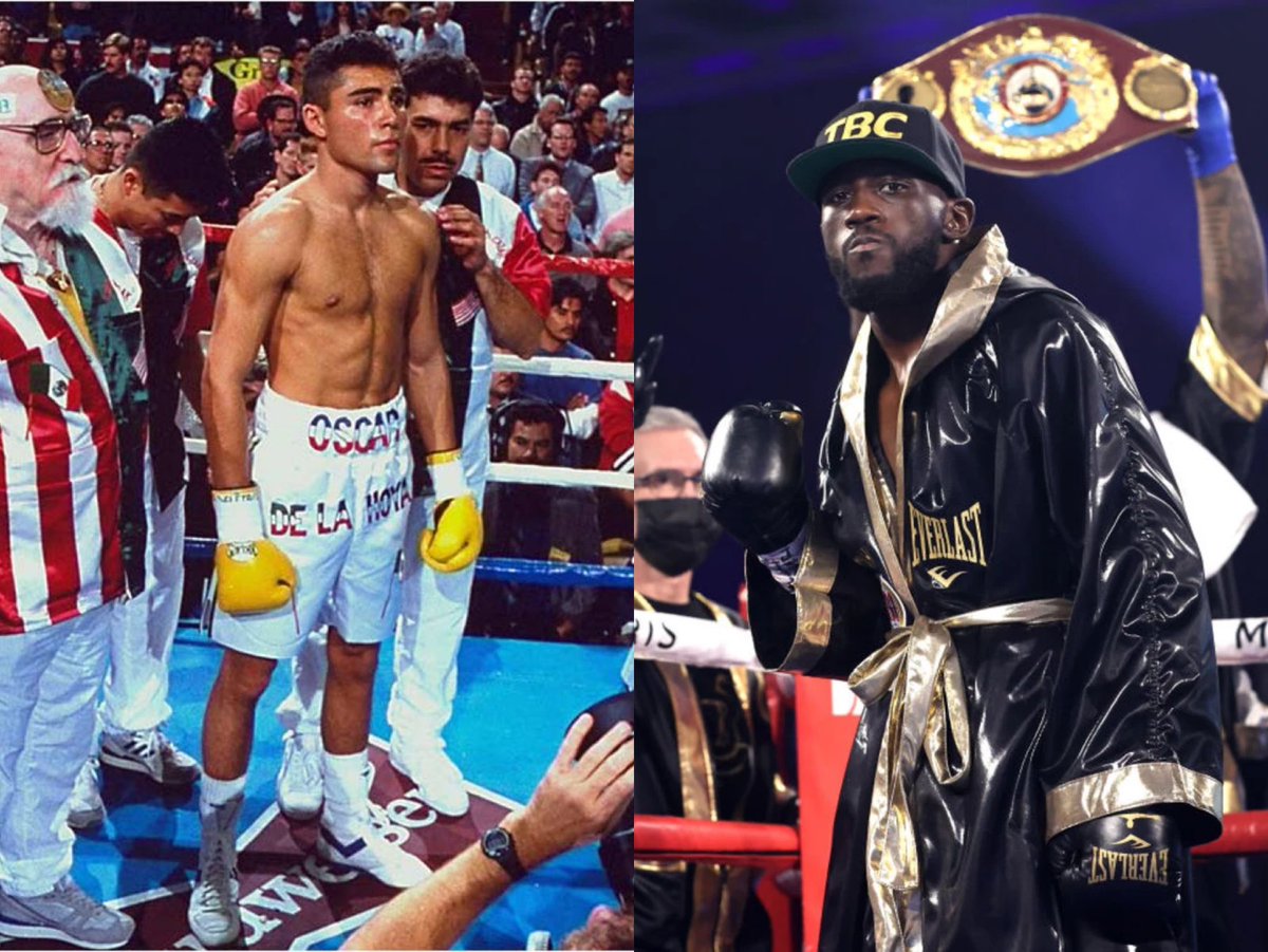 AdamsBoxingShow's tweet photo. Oscar De La Hoya vs Terence “Bud” Crawford would be an exciting fight🥊💯. Would The “Golden Boy” give Bud his first loss👀? #boxing #classic https://t.co/mXsBocWUb1
