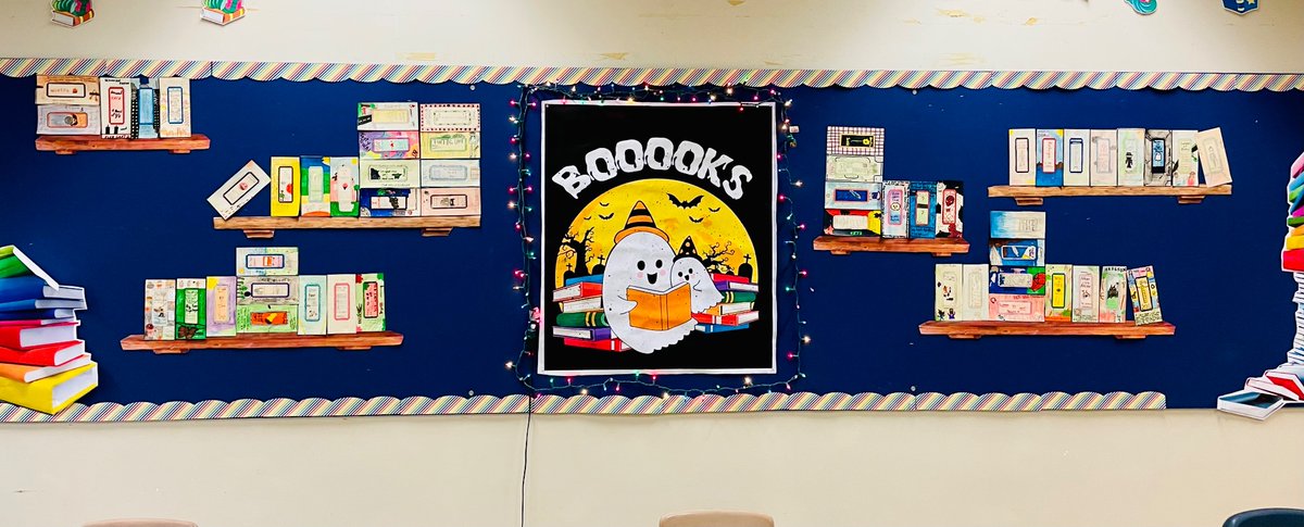 CMSMrsWright's tweet photo. Spartans are reading some amazing library BOOOOOKS this month! 👻 📚 👻 
@WEARECMS25 @CanonMacMS https://t.co/4rrrNuXOFK