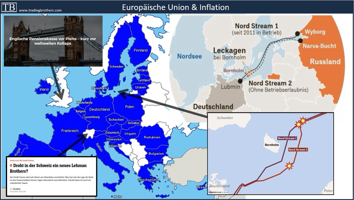 Trade_Brothers's tweet photo. Die brutalen Einschläge mehren sich - Worauf wir nun achten!
#Energiekrise mit #Nordstream-Sabotage, englische Pensionskasse in Schieflage gerettet und #Finanzkollaps verhindert, Schweizer Großbank #CreditSuisse wie #LehmanEvent.
https://t.co/cdvQ3Ru78V https://t.co/amD8V1XQhp