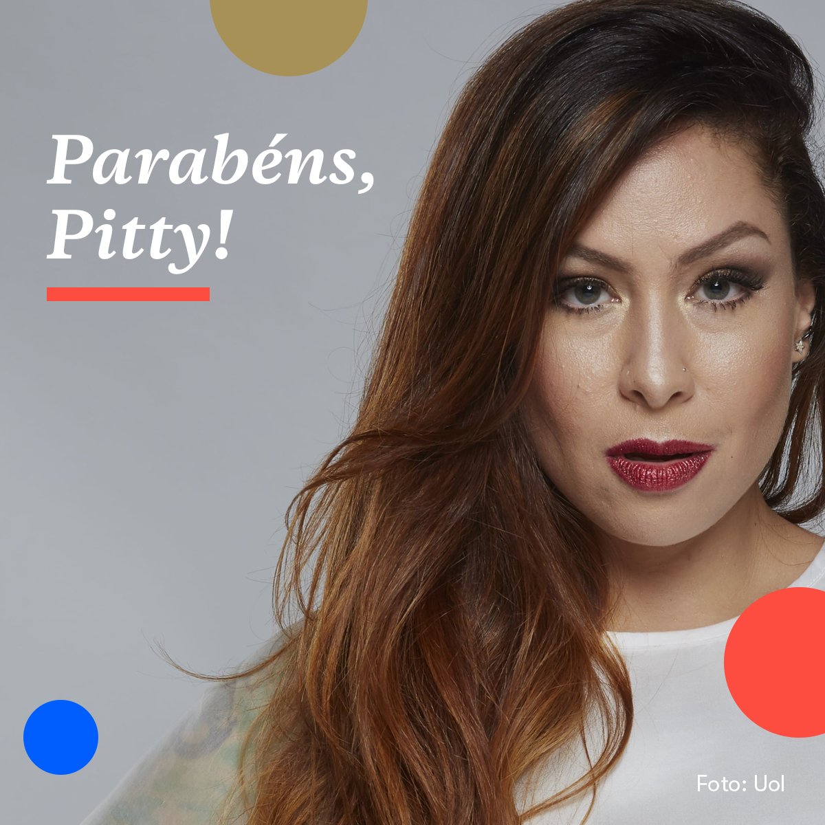Hoje, uma das lendas do nosso rock nacional, <a href="/Pitty/">⚡️PITTY⚡️</a>,  faz 45 anos. E em homenagem, o Ecad fez um estudo sobre a sua carreira musical. 🎉
Mas qual será a música mais tocada da cantora aqui no Brasil? Descubra aqui: www4.ecad.org.br/noticias/pitty…
