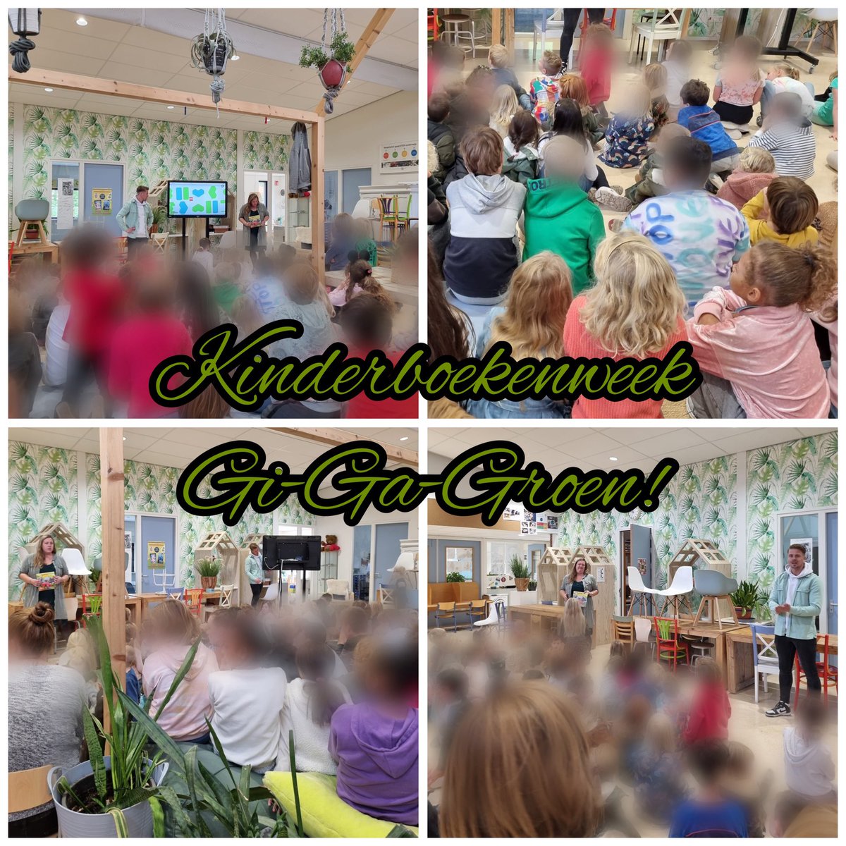 #KINDERBOEKENWEEK Gi-Ga-Groen jij bent een…leeskampioen!
vanmiddag hadden wij een feestelijke opening met alle leerlingen. Wat werd er goed gezongen en gedanst op Kinderen voor Kinderen! <a href="/STEemVallei/">Stichting Eem-Vallei Educatief</a> ! #natuur #lezenisleuk #gezondeschool #minimaatschappij #soest #onderwijs