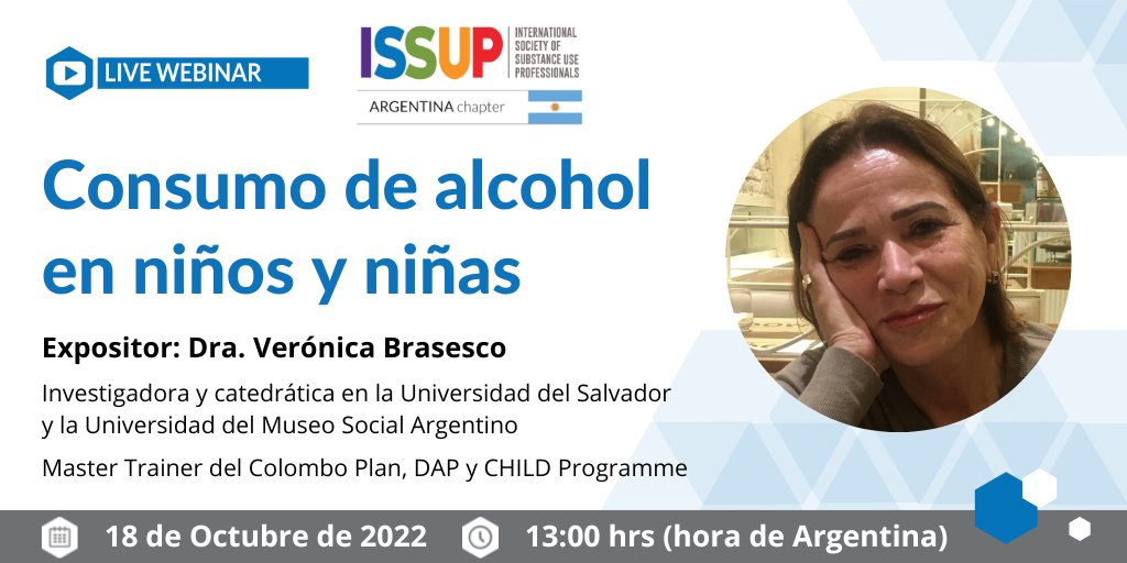 issupnet's tweet photo. ISSUP Argentina los invita a participar de un #webinar por objetivo brindar información #epidemiológica sobre el consumo de #alcohol en menores de 18 años en Argentina. 

📅 18 de octubre de 2022 a las 13:00  (Hora de #Argentina)
🔗 https://t.co/OKWczAulot https://t.co/P9rOSWP4Pl