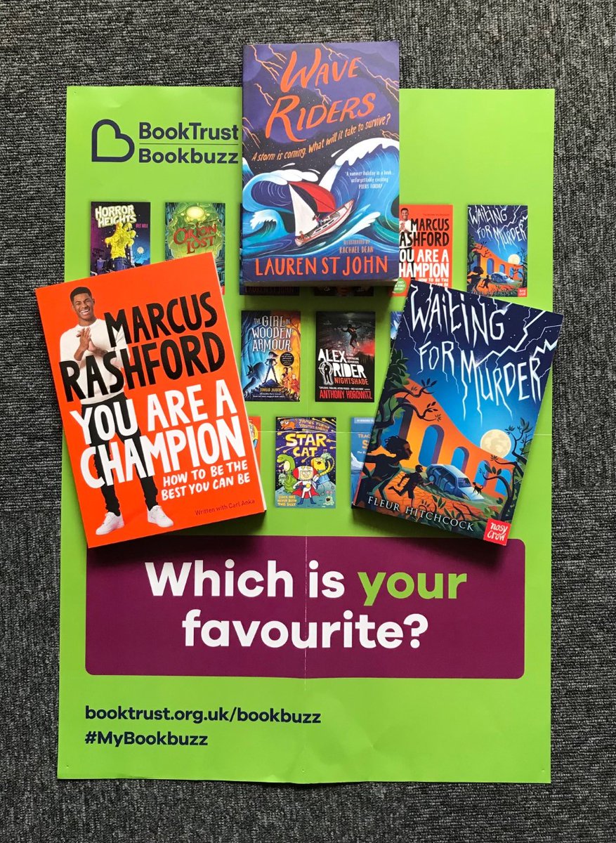 Woolmer Hill Library (@wh_lrc) on Twitter photo Ordered our #MyBookBuzz books today 🎉🎉🎉
Our top three choices were Wave Riders by @laurenstjohn You are a Champion by <a href="/Ankaman616/">Carl Anka</a> & <a href="/MarcusRashford/">Marcus Rashford</a> and Waiting for Murder by <a href="/FleurHitchcock/">Fleur Hitchcock = same name on all social media.</a> So many great books to choose from!
<a href="/WoolmerHillScho/">Woolmer Hill School</a> <a href="/Booktrust/">BookTrust</a> Ordered our #MyBookBuzz books today 🎉🎉🎉
Our top three choices were Wave Riders by @laurenstjohn You are a Champion by <a href="/Ankaman616/">Carl Anka</a> & <a href="/MarcusRashford/">Marcus Rashford</a> and Waiting for Murder by <a href="/FleurHitchcock/">Fleur Hitchcock = same name on all social media.</a> So many great books to choose from!
<a href="/WoolmerHillScho/">Woolmer Hill School</a> <a href="/Booktrust/">BookTrust</a>