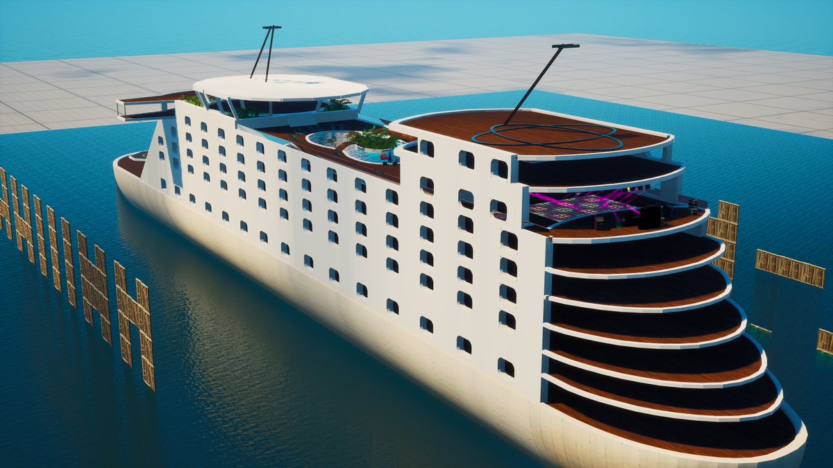 magstekje's tweet photo. I've (finally) made some more progress on the cruise ship! 

#FortniteCreative #CreatedInFortnite #FortniteCreativeArt #FortniteParadise #FortniteChapter3Season4 #Fortnite

As always, let me know what you think! https://t.co/6fmphWrJTg