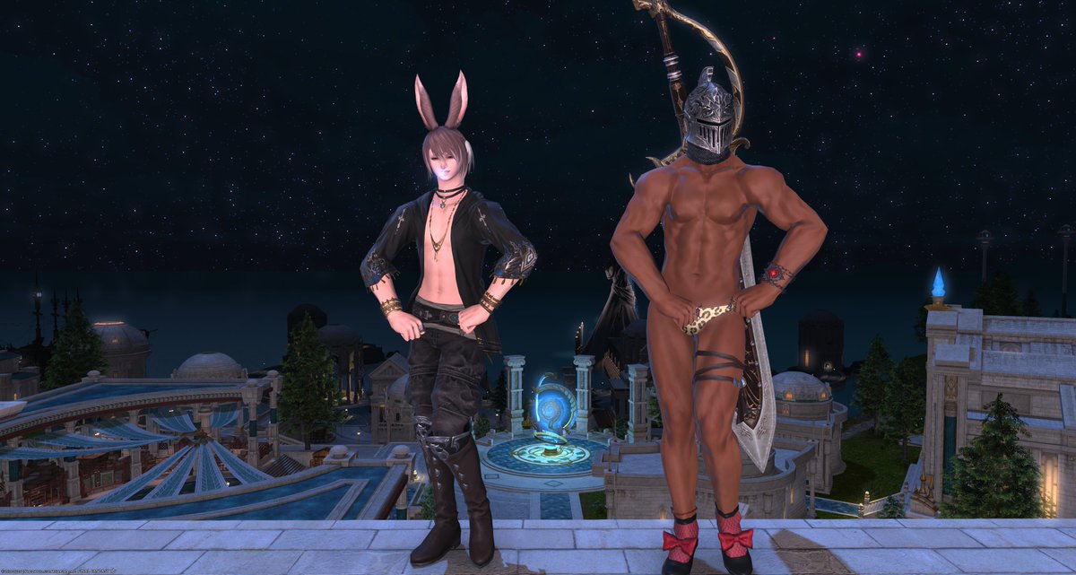 Leko_Chocobo's tweet photo. @MiaHibiki みあさん出産おめでとう！
ナイスガイポーズでお祝いするよ！
落ち着いたらまたあそぼう！

撮ってたらノリの良い通りすがりの方もポーズをとってくれたｗ https://t.co/nGLd54g8VV