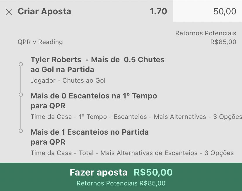 TROPAdoHEXA's tweet photo. Dia de poucos jogos, então teremos apenas essa tip para hoje.

🏆 QPR x Reading (Championship)
📊 Odd 1.70

Entrar com 1 unidade

#bet365 #betano #BET #apostas #EuropaLeague #tipsbet #green #apostasesportivas #sportingbet https://t.co/bY3Pcg4xxy