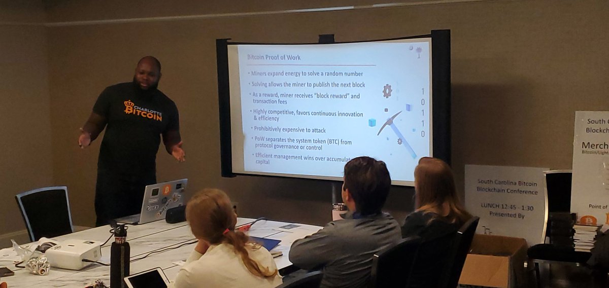 BrewsBitcoin's tweet image. @MichaelYouKnow is making @Bitcoin_CLT proud. An amazing #bitcoin educator keeping the audience engaged. How can I follow this guy?  #scbcw2022 @initiative_sc @bitcoin_CHS