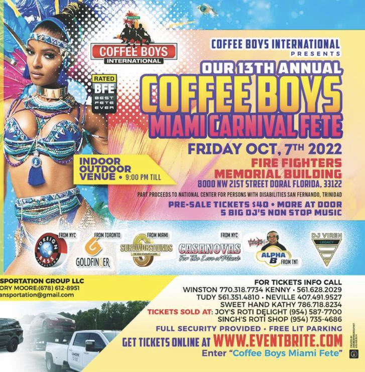 DJ Goldfinger tonight at Coffee Boys #Miamicarnival2022 tickets eventbrite.com