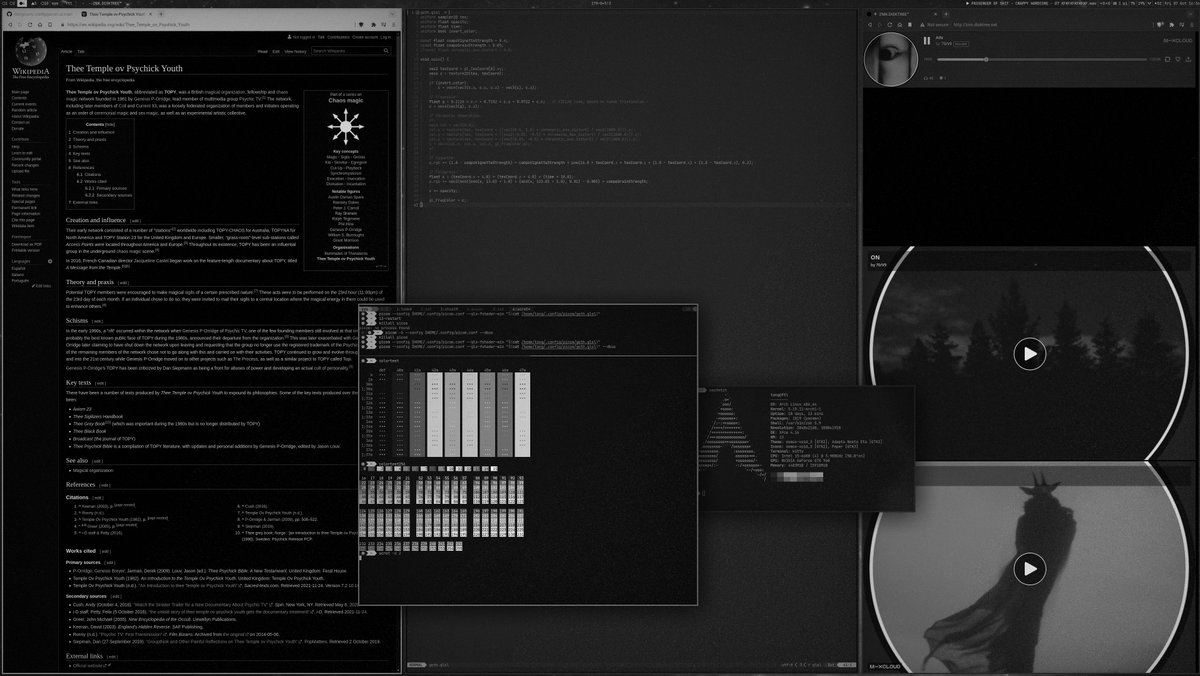 disktree's tweet photo. Goth mode. #picom #glsl #unixporn https://t.co/tFqQXLuUQ0