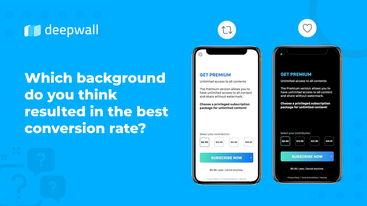 deepwallcom's tweet photo. Which background do you think resulted in the best conversion rate?

We wait your response in comments! https://t.co/44rceljeyk