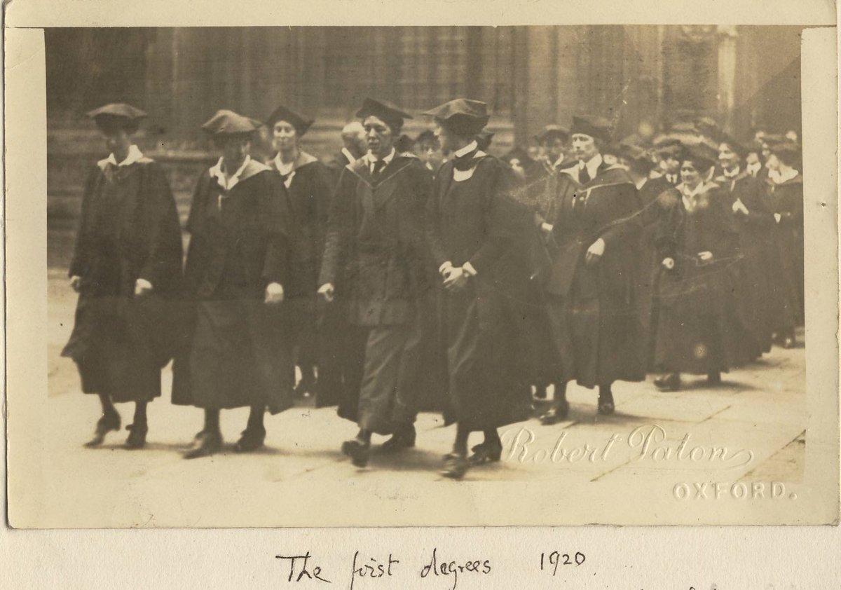 👩‍🎓LMH opened up University of Oxford to women for the first time. But women were not permitted actually to take the degrees they had earned, until 1920. On this day in 1920 women were first granted full membership to the University!