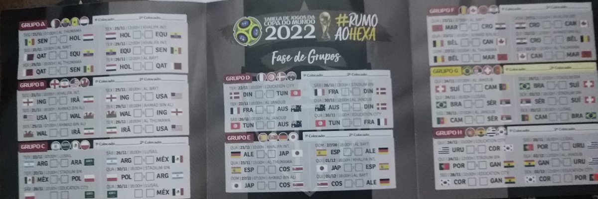 Arcebispo13's tweet photo. Passei ontem na @GaloCentro , longe de mim falar com vcs, passem lá e peguem....hahahahaha

PEGUEM A TABELA DA COPA DO MUNDO 2022

Voltei a infância, qdo ficava anotando e tentando adivinhar quem ia ser Campeão @Atletico @CBF_Futebol @LojadoGaloSion https://t.co/lb9p3cpHoF