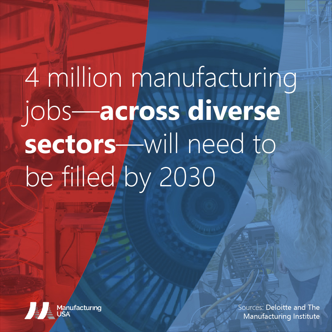 NexightGroup's tweet image. US #manufacturing will provide millions of rewarding #jobs over the next decade. We’re pleased to support @NIST and the @MFGUSA network as they work to enable the future of #AdvancedManufacturing. #MFGDay22 #MFGUSA
