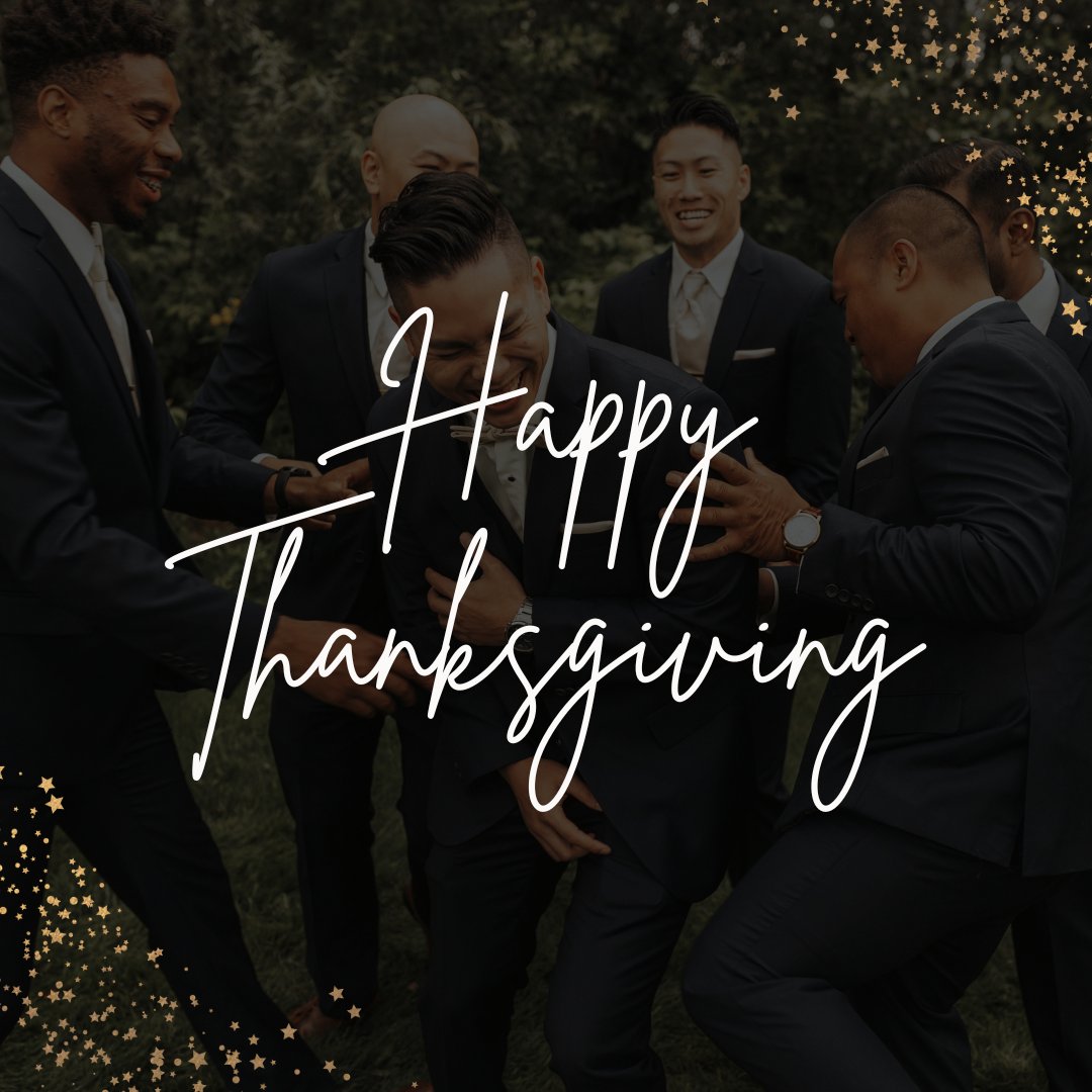 🍁Happy Thanksgiving from Derks Formals!🦃⁠
⁠
We are taking the day off to enjoy time with our families, and will be back tomorrow.⁠
⁠
We are so thankful to everyone who supports us. We hope that you all have a wonderful day!
⁠
#thanksgiving #happythanksgiving #thankful