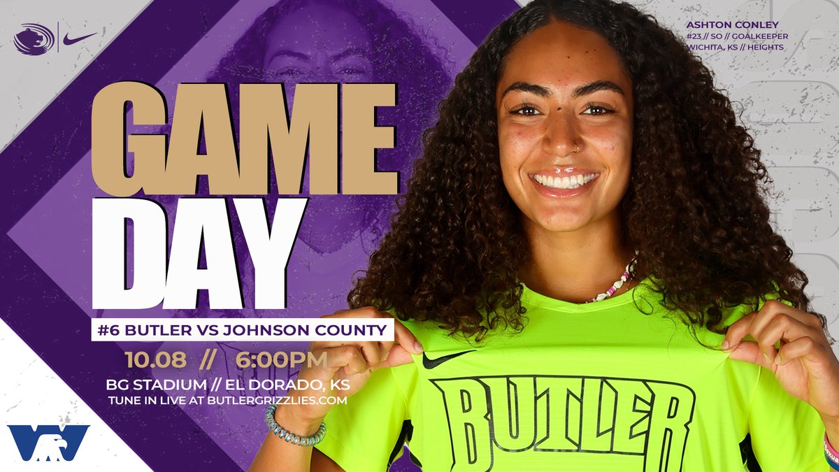 ButlerGrizzlies's tweet photo. 𝗚𝗔𝗠𝗘𝗗𝗔𝗬

⚽️ #6 @BCC_Soccer (12-2-1, 8-0-1)
🆚 Johnson County (6-7, 3-5)
⌚️ 6:00pm 
🏟️ BG Products Stadium
📍 El Dorado, KS
💻 https://t.co/Jt7PzeHWb7
📊 https://t.co/WH8CBh4mNj
#⃣ #RoarGrizz🐻 | @NJCAA_Soccer https://t.co/rOc3T5isyQ