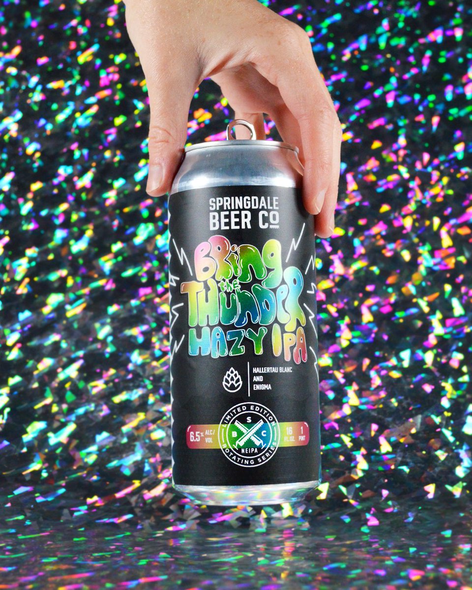 'A hypercolored explosion of funk, soul, & pop.' That's one way to understand @remiwolf's signature sound. Or you could open a can of this. Bring the Thunder is the latest release in our Hazy IPA series & was inspired by her song 'Guerrilla.' Listen here: spoti.fi/3RCpMbj